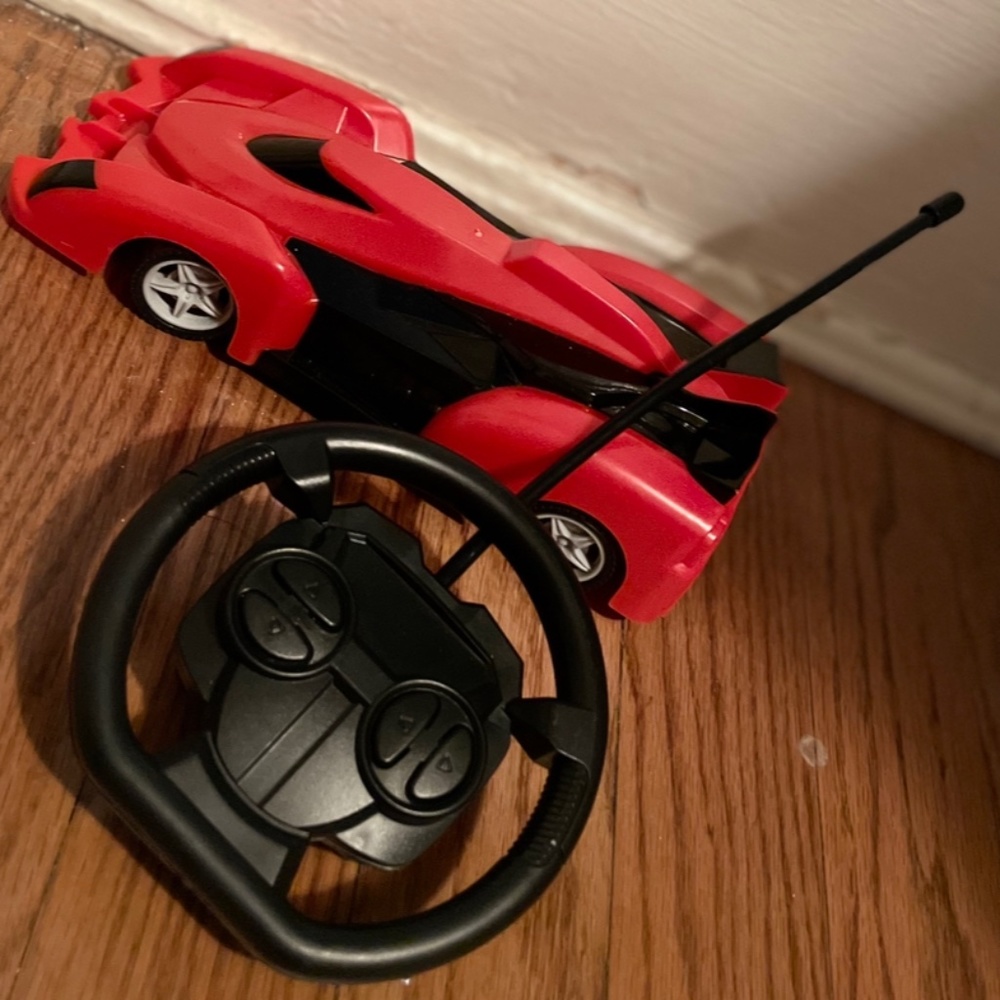 Red and Black Race Car